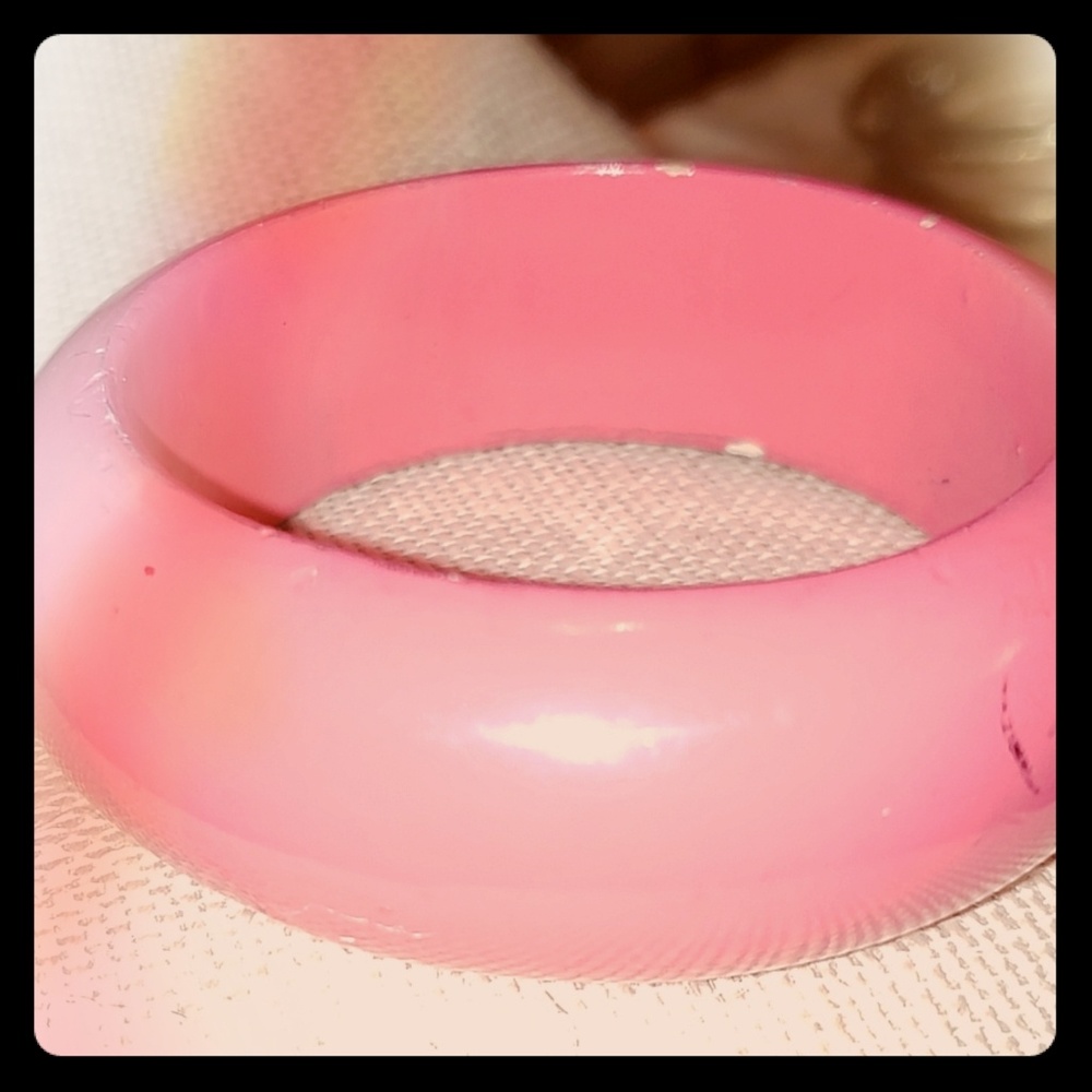 Vintage Pink Bangle Bracelet